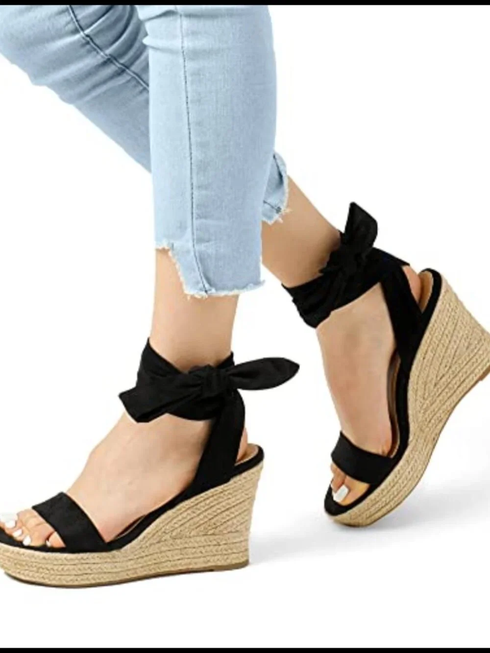 N/A espadrille wedge